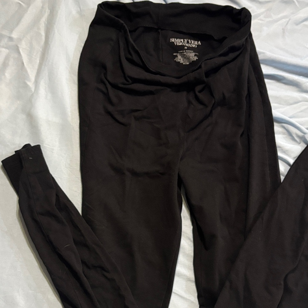 Simply Vera Vera Wang Black Apparel pants